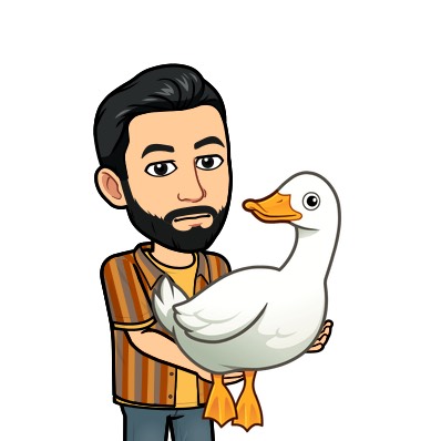 Yo con una oca